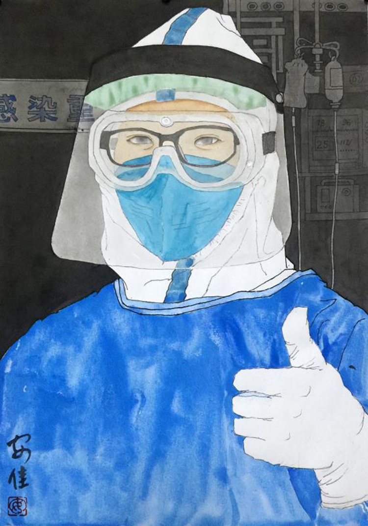 众志成城 抗击疫情：美术家在行动之中国画篇一