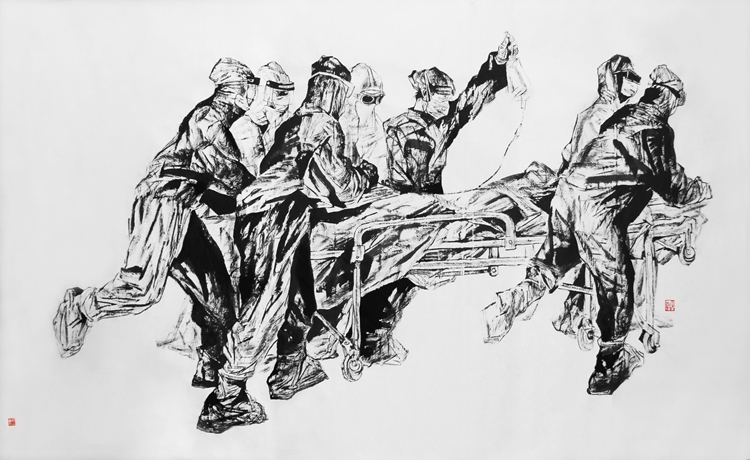 众志成城 抗击疫情：美术家在行动之中国画篇一